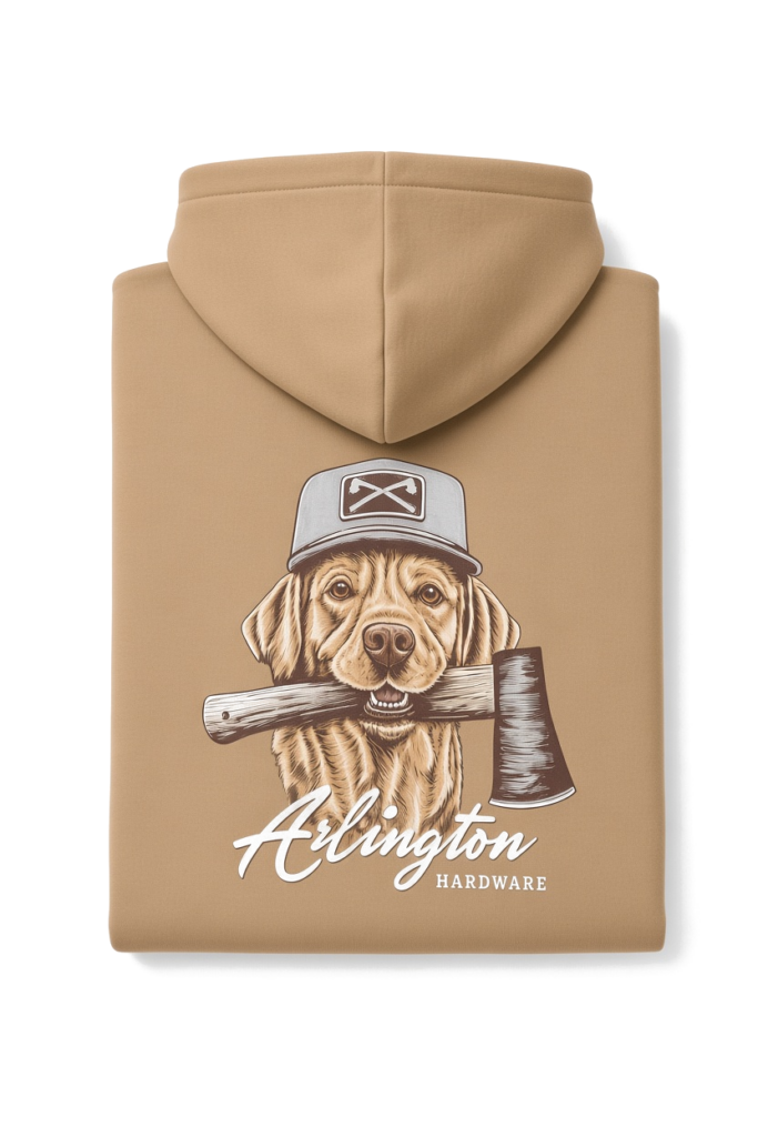 Good Boy Hoodie - folded flat lay on white