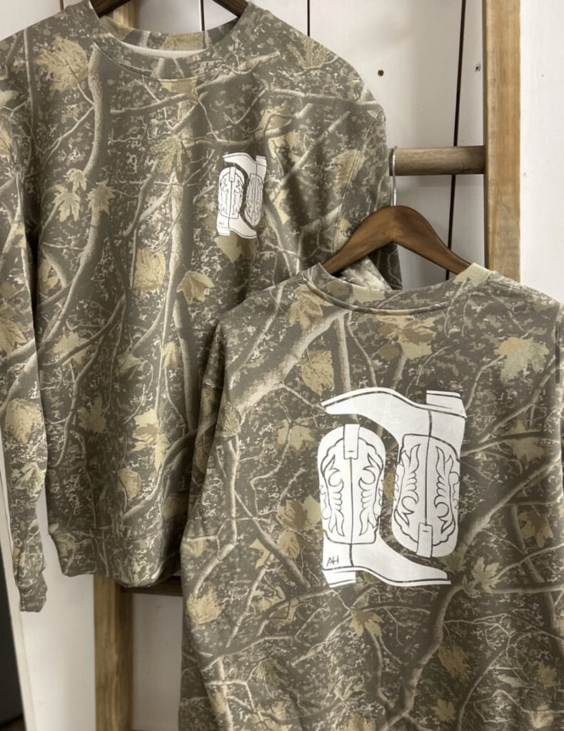 Northwest Darlin’ Camo Crewneck